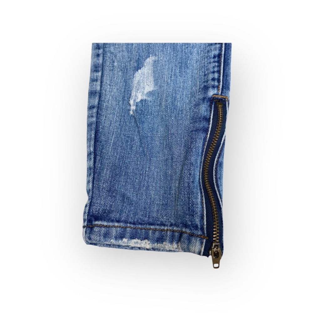 One Teaspoon ☻︎ Trashed Freebirds Skinny Ankle Skinny Zip Jeans ☻︎ Cobain ☻︎ 26 - Picture 12 of 16